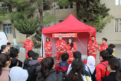 Şəhər məktəbində “İlk Yardım Postu” qurulub