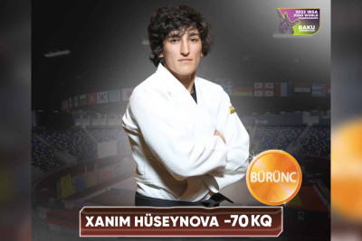 Daha bir cüdoçumuz Dünya Çempionatının fəxri kürsüsünə qalxıb
