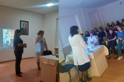 Peyvənd otağının tibb bacıları üçün seminar keçirilib