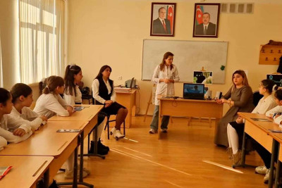 Gimnaziyada tibb sahəsində maarifləndirici görüş keçirilib