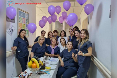 Sumqayıt perinatal mərkəzinin əməkdaşları təltif olunublar