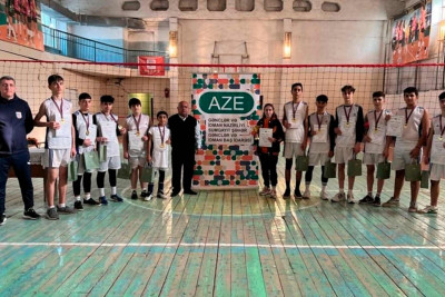 Voleybol üzrə şəhər birinciliyinin qalibləri mükafatlandırılıblar