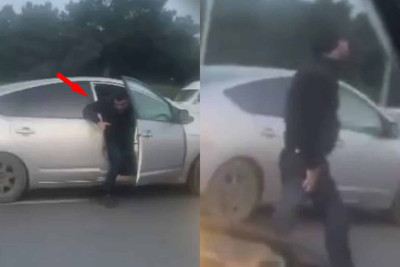 “Prius” sürücüsu sərnişini yolun ortasında bıçaqlayıb - YENİLƏNİB