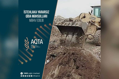 Sumqayıtda 66 ton qida məhsulları məhv edilib
