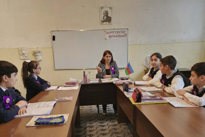1 nömrəli Uşaq İncəsənət Məktəbində açıq dərs keçirilib