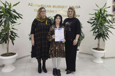 Uşaq İncəsənət Məktəbinin şagirdi diplom və Laureat adını qazanıb