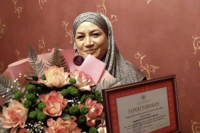 Sumqayıt təhsil ocağının müəllimi Fəxri Fərmanla təltif edilib