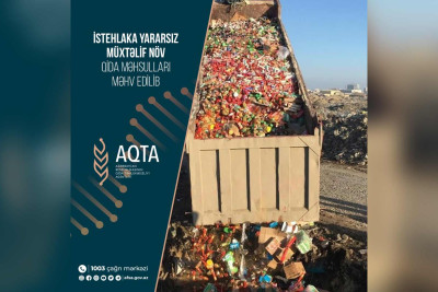 “Sun Food” MMC-nin 111 ton məhsulu məhv edilib
