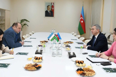 Özbəkistan şirkətinin sədri Sumqayıtda görüş keçirib