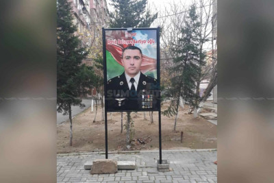 Şəhid lövhəsini oğurlayan iki nəfər saxlanılıb