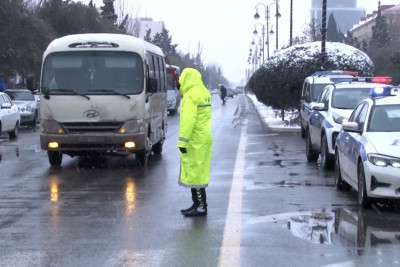 Polis əməkdaşları gücləndirilmiş rejimdə xidmət edirlər