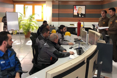 Sumqayıt Elektrik Stansiyasında işçilər yanğın təhlükəsizliyinə dair maarifləndiriliblər