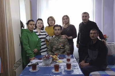 Məktəb kollektivi qazi Tural Cəfərova baş çəkib