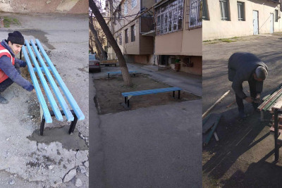 Sumqayıtda yeni oturacaqlar qoyulur, köhnələri isə təmir edilir
