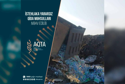Sumqayıt poliqonunda 10 ton sud məhsulu məhv edilib