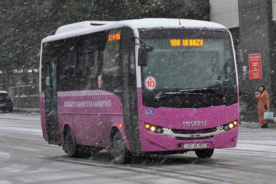 Sumqayıtda avtobusların fəaliyyətinə nəzarət gücləndirilib