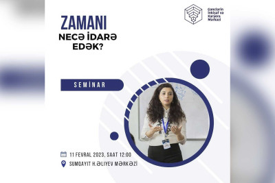 Gənclər maarifləndirici seminara qatıla bilərlər