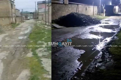 Hüseyn Ərəblinski küçəsinin yol, kanalizasiya və işıq problemi