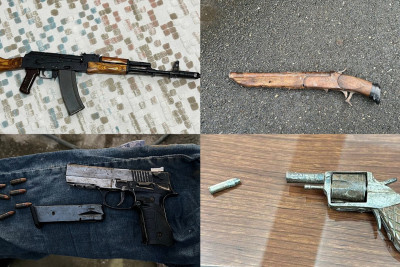 Sumqayıtda qanunsuz silah saxlayanlara qarşı əməliyyat keçirilib