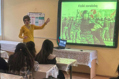 Şagirdlərə "Məişət zorakılığına qarşı mübarizə. Gender bərabərliyi"ndən məlumat verilib