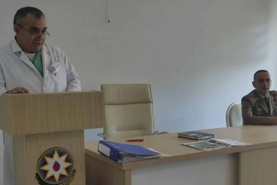 1 nömrəli xəstəxanada FHN-in mülki müdafiə məşqi baş tutub