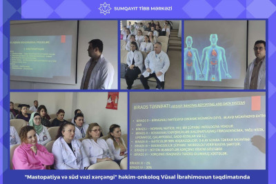 Xəstəxanada “Mastopatiya və süd vəzi xərçəngi” mövzusunda seminar baş tutub