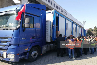 Sumqayıt şəhərindən Türkiyəyə konteyner evlər göndəriləcək