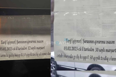 AYNA avtobuslarda ikili tarifin tətbiqi ilə bağlı xəbərdarlıq edib
