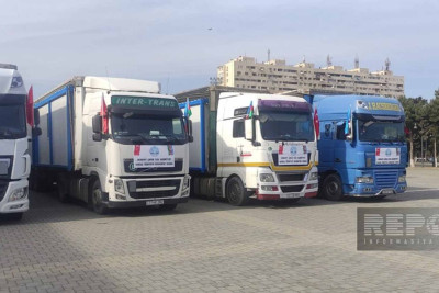Sumqayıtdan Türkiyəyə növbəti yardım karvanı göndərilib