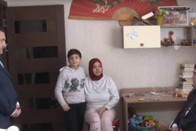 Zəlzələ bölgəsindən təxliyə olunan soydaşımızın evi ziyarət edilib