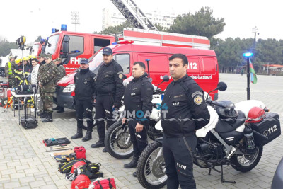 Sumqayıtda mülki müdafiə təlimi baş tutur