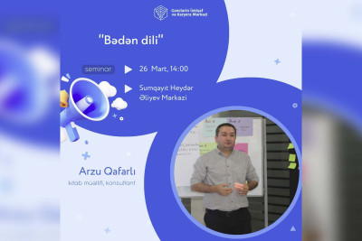 Sumqayıtda "Bədən dili" mövzusunda təlim keçiriləcək