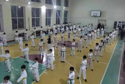 “İdman həftəsi” çərçivəsində məktəblilər üçün karate üzrə ustad dərsi təşkil olunub