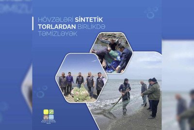 Sumqayıt akvatoriyasında sintetik torlar yığışdırılıb