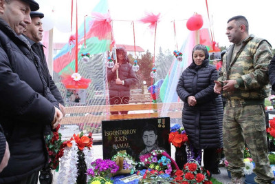 Sumqayıtda şəhid İlkin İsgəndərovun xatirəsi yad edilib