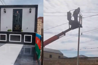 Şəhid Vüsal Allahyarov küçəsinə işıqlar quraşdırılır