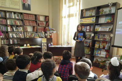 Balaca fidanlar Uşaq Kitabxanasına ekskursiya ediblər
