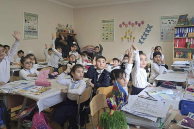 1-ci sinif şagirdləri viktorinaya qatılıblar