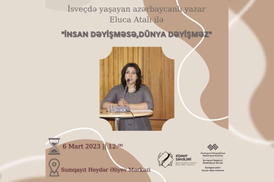 Sumqayıtda tələbələr AYB-nin üzvü, yazıçı Eluca Atalı ilə görüşəcəklər