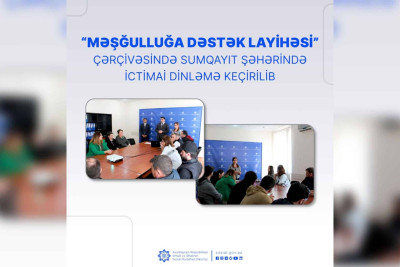 “Məşğulluğa Dəstək layihəsi” çərçivəsində ictimai dinləmə təşkil olunub