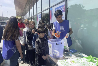 Sumqayıtlılar “Tullantıları ekoçantaya dəyiş” aksiyasında fəal iştirak ediblər