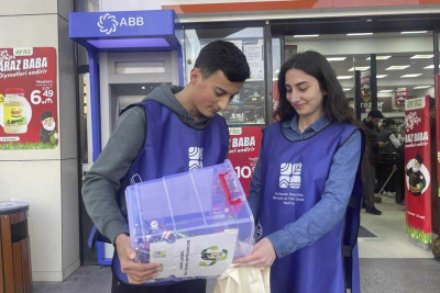Sumqayıtlılar “Təbiəti qoru” layihəsində iştirak ediblər