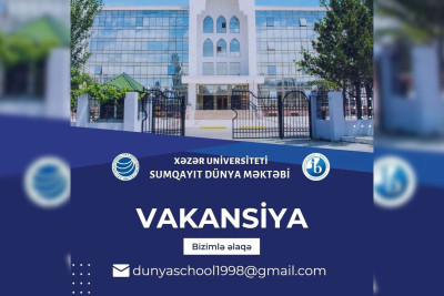 Sumqayıt Dünya Məktəbində vakansiyalar var