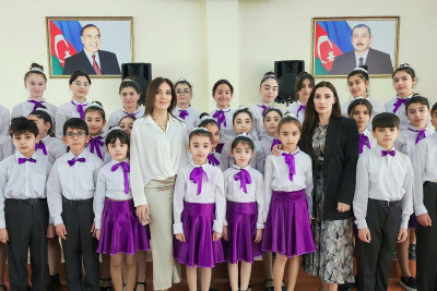 Məktəblilərin ifasında “Tariximizi işıqlandıran 100 illik məşəl” adlı konsert baş tutub