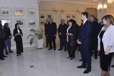 Bələdiyyənin rəhbər heyəti Heydər Əliyev Mərkəzində olublar