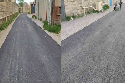 52-ci məhəllə asfaltlanıb