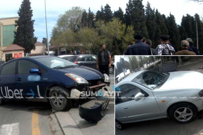 “Simurq” şadlıq sarayının önündə yol qəzası baş verib