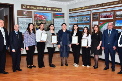 Fənn olimpiadasında qalib gələn tələbələr mükafatlandırılıblar