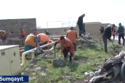 “Acıdərə” kanalı tullantılardan təmizlənib