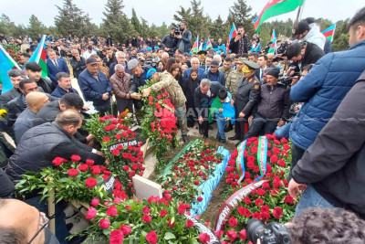 Şəhidimizin cənazəsi torpağa tapşırılıb